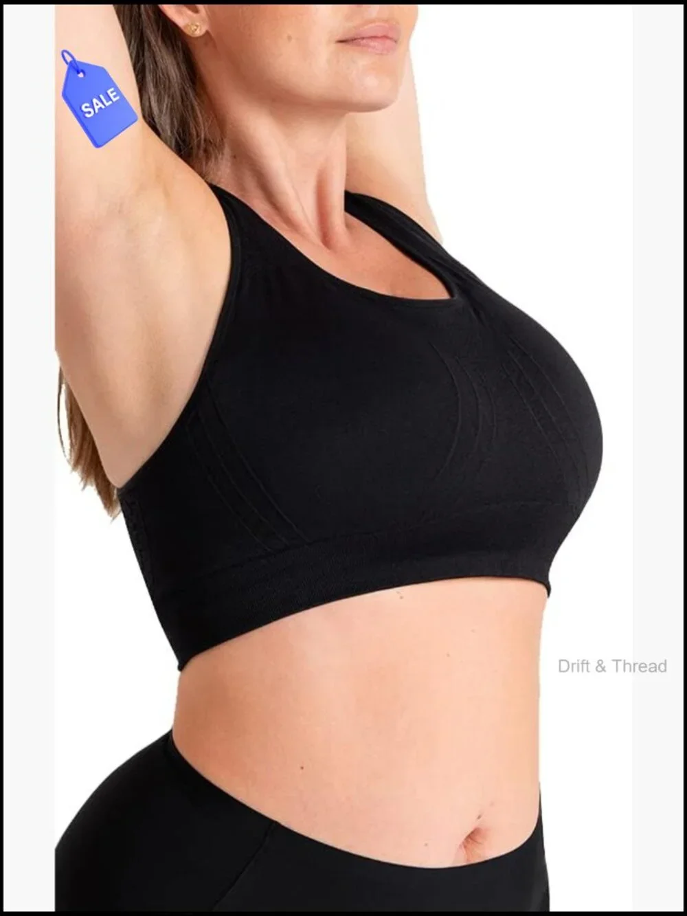 High Support Racerback Sports Bra with Removable Cups